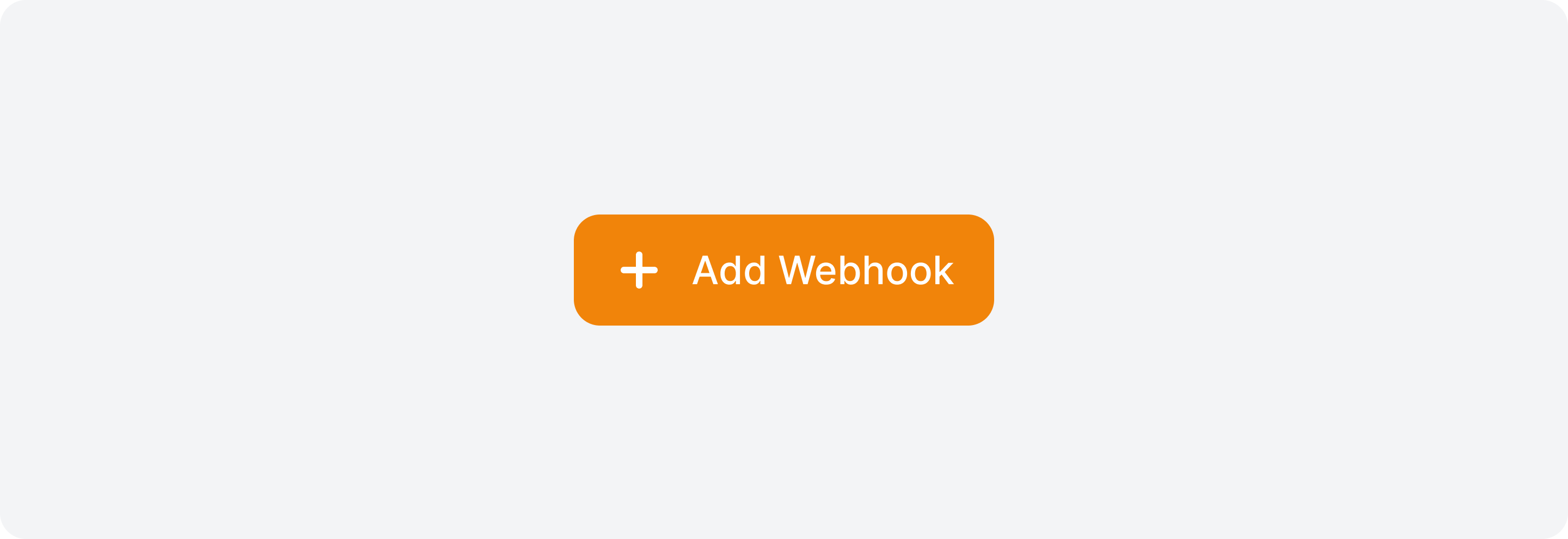 Botão de adicionar webhook no Quor